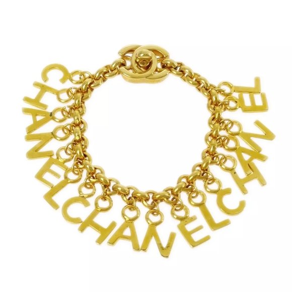 Chanel Turnlock Gold Chain Bracelet - Picture 1 of 5